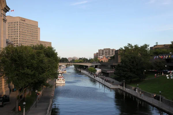 Canal Ottawa Hoofdstad Van Canada — Stockfoto