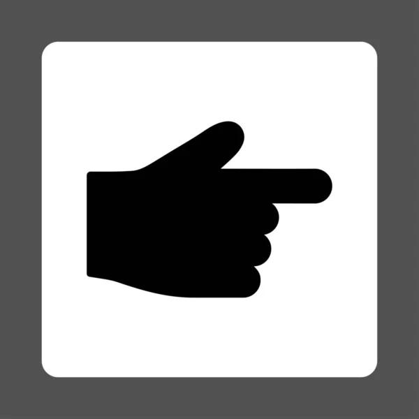 Індекс Піктограма Пальця Примітивних Кнопок Overcolor Set Округла Квадратна Кнопка — стокове фото
