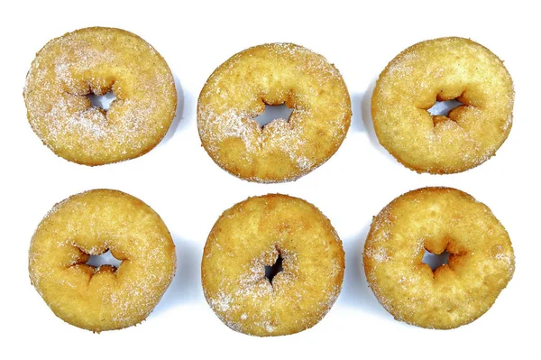 Donuts Simples Isolado Contra Fundo Branco — Fotografia de Stock