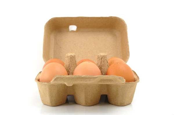Ovos Caixa Perto — Fotografia de Stock