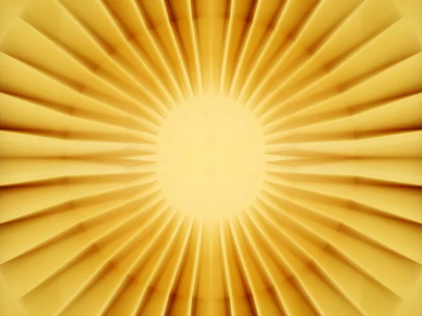 Εσωτερικός Πυρήνας Του Ήλιου Λάμπει Φωτεινό Κίτρινο Φως — Φωτογραφία Αρχείου