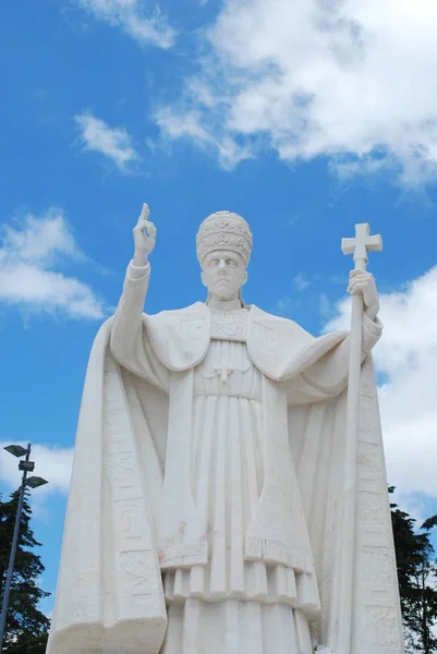 Pomnik Papieża Sanktuarium Fatimskiego — Zdjęcie stockowe