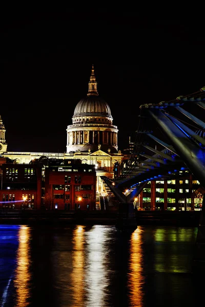 Wieczór Katedry Saint Paul Londyn Wielka Brytania — Zdjęcie stockowe