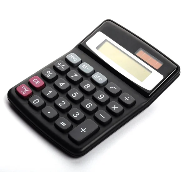 Calculadora Con Pantalla Copyspace Blanco Vacío — Foto de Stock