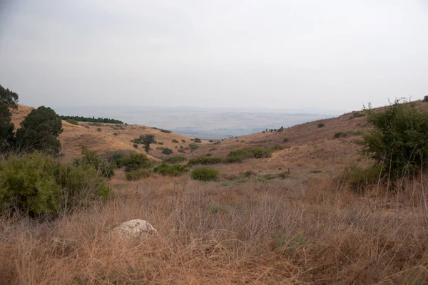 Ουρανού Φύση Και Ερείπια Στην Ισραηλινή Βόρεια Γαλιλαία — Φωτογραφία Αρχείου