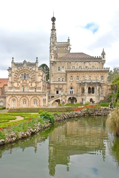 布卡科或布萨科宫 美丽的曼纽尔风格的建筑模型 葡萄牙 — 图库照片
