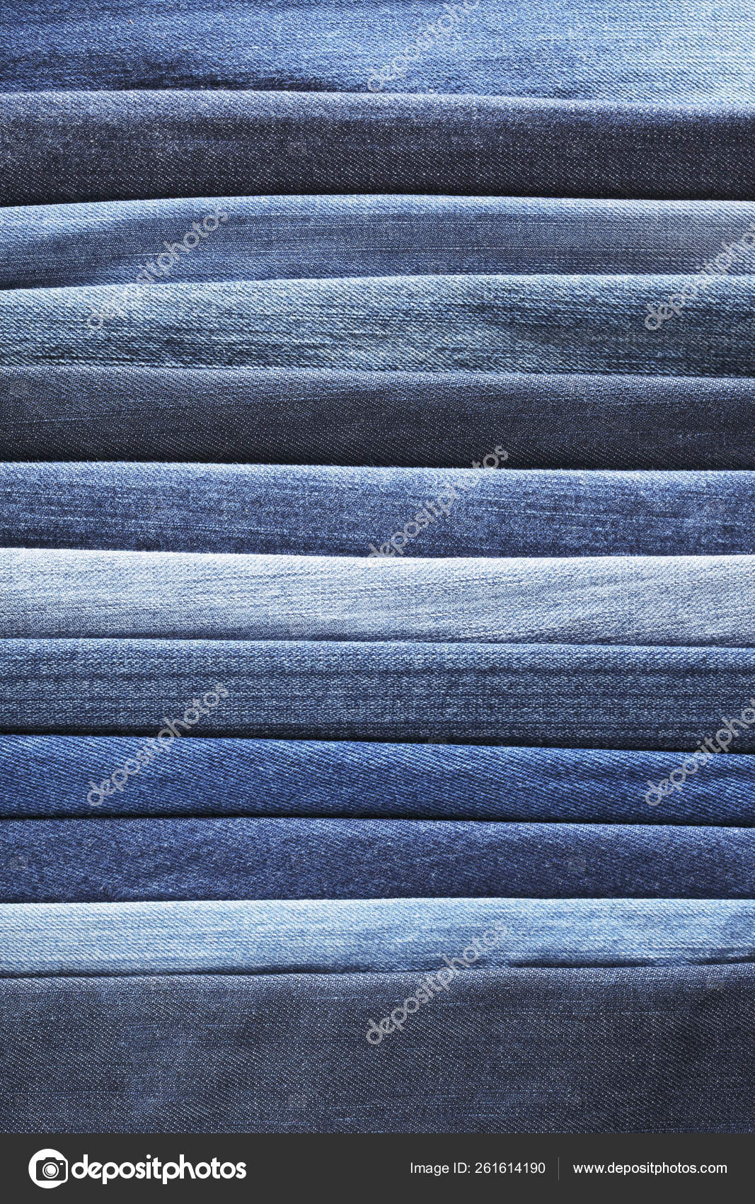 different colors of blue jeans