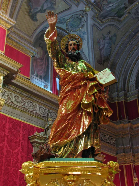 Statue Saint Paul Displayed Parish Church Rabat Malta — Stock Photo, Image