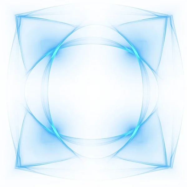 Diseño Patrón Azul Abstrcat Brillante Sobre Fondo Blanco Con Espacio — Foto de Stock