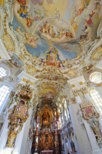 Iglesia Peregrinación Wies Uno Los Sitios Del Patrimonio Palabra Alemania — Foto de Stock