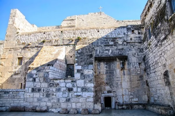 Entrada Iglesia Natividad Belén Palestina — Foto de Stock