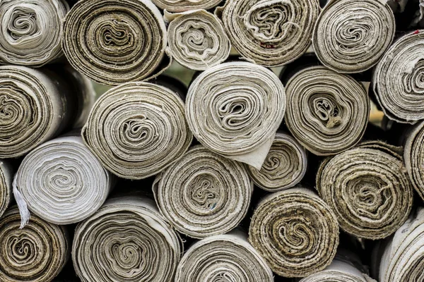 Rolls Textile Materials Fabrique — Stock Photo, Image