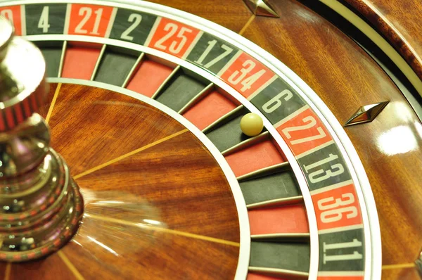 Image Casino Roulette Wheel Ball Number — Stock Photo, Image