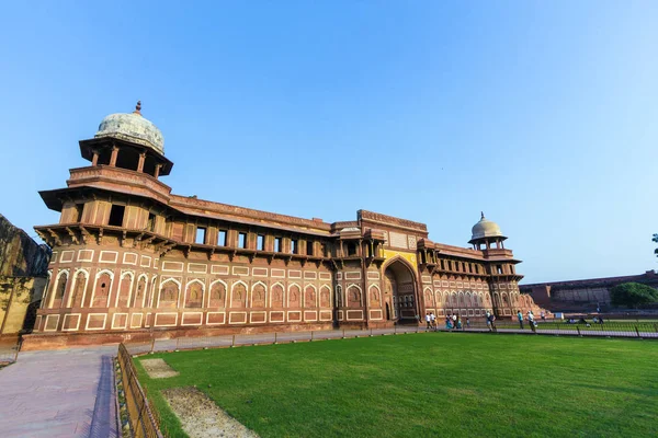 Índia Forte Vermelho Agra Patrimônio Mundial Unesco Dos Maiores Destaques — Fotografia de Stock