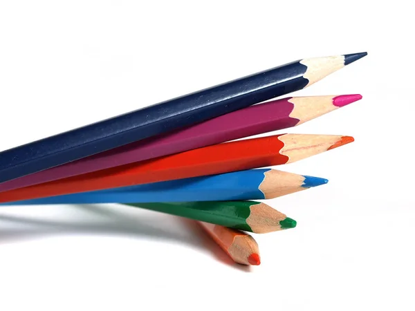 Assortiment Crayons Couleur — Photo