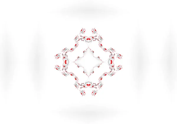 Červené Etnický Vzor Vzorování Tkanin Abstraktní Kaleidoskop — Stock fotografie