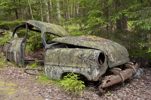 Автомобіль Звалища Кіре Моссе Швеція — стокове фото
