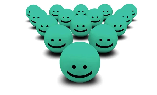 Błyszczące Happy People Uśmiechnięte Twarze — Zdjęcie stockowe