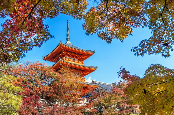Kiyomizu Dera Otoño Kioto Japón — Foto de Stock