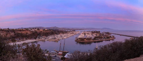 Panoramic View Dana Point Harbor Sunset Dana Point California United — Stock Photo, Image