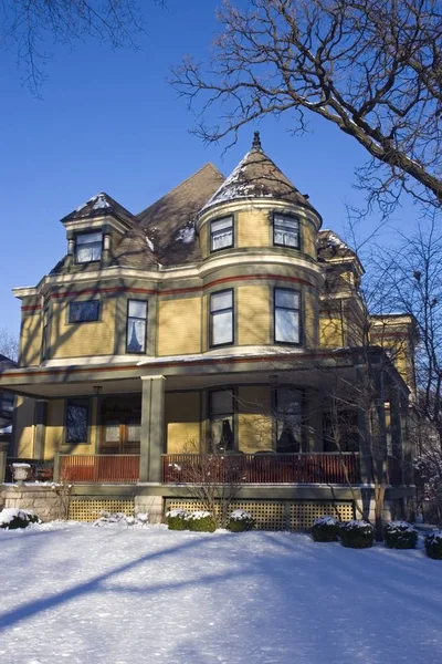 Victorian House Chicago Suburbios — Foto de Stock
