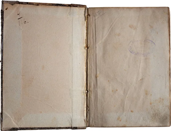 Παλιό Χαρτί Ψηφία Χειρογράφου Και Ξεθωριασμένη Σφραγίδα Από Καουτσούκ Που — Φωτογραφία Αρχείου