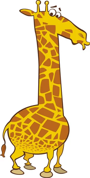 Cartoon Illustration Funny Giraffe — Stock Photo, Image