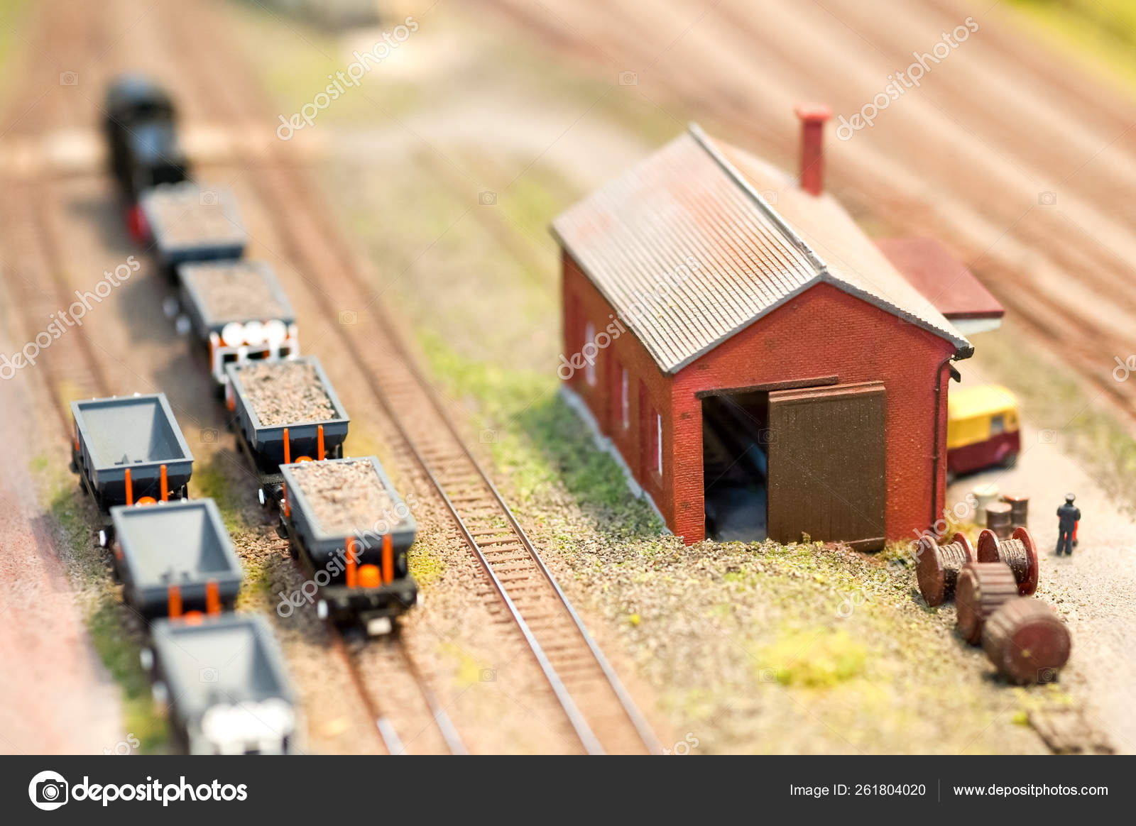 miniature train set