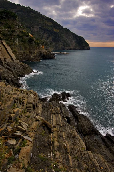 Vía Dell Amore Norte Italia Liguria — Foto de Stock