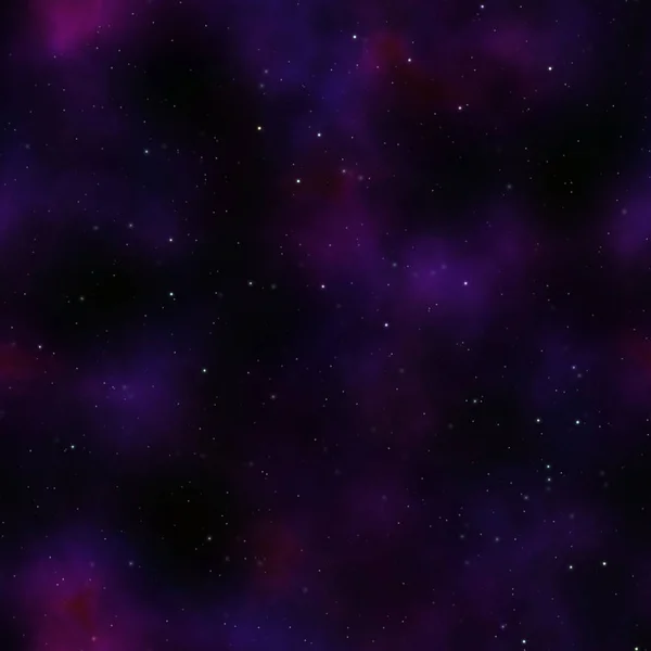 Cielo Nocturno Con Estrellas Nebulosas Baldosas Sin Costura — Foto de Stock