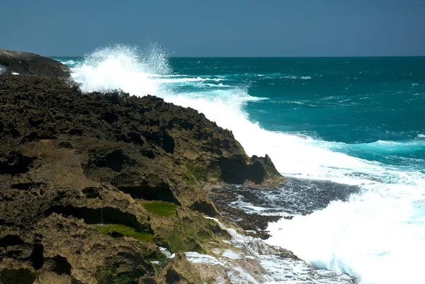 Mar Chiquita Cove Cueva Las Golondrianas Puerto Rico — Foto de Stock