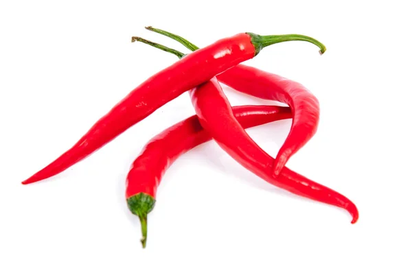 Egy Kép Piros Chili Paprika Izolált — Stock Fotó