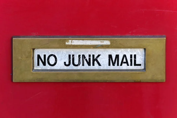 Door Junk Mail Slot — Stock Photo, Image