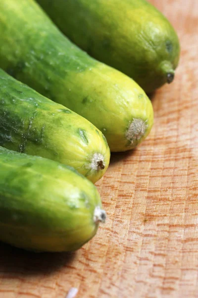 Fresh Cucumbers Close — Stock Photo, Image