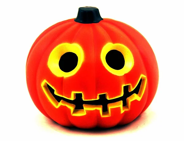 Concepto Halloween Sonrisa Una Calabaza — Foto de Stock