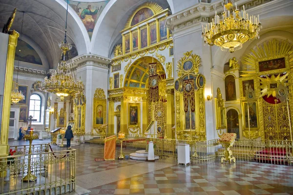 Iglesia Rusa Ortodox Tomada Rusia San Petersburgo — Foto de Stock