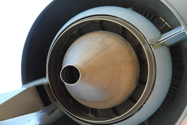 Flugzeugturbine Als Sehr Schöner Technologie Hintergrund — Stockfoto