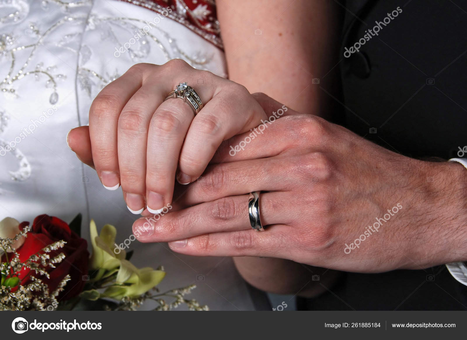 Couples Wedding Rings Hands Stock Photo by ©YAYImages 261885184