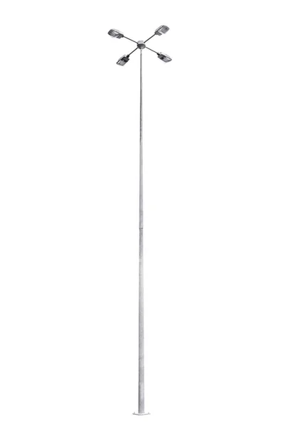 Street Light Pole Isolated White Background Clipping Path — Stock Photo, Image