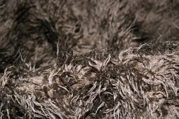 a close up of a sheepskin rug