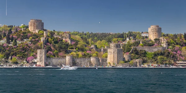 トルコ イスタンブールのボスポラス海峡沿岸にあるルメリアン城 — ストック写真