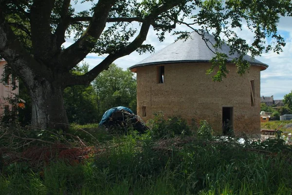 Casa Pacas Paja Redonda Cloughjordan Eco Village Irlanda — Foto de Stock