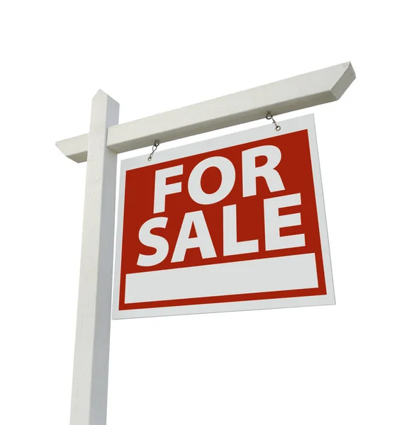 Rent Real Estate Sign Isolated White Background — Stock Photo, Image