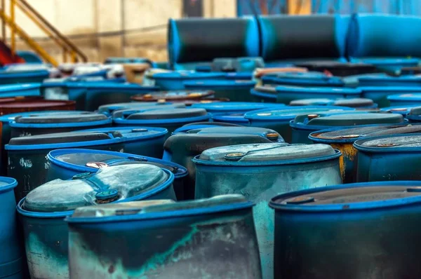 Several Barrels Toxic Waste Dump Stock Photo by ©YAYImages 258875636