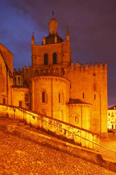 Eski Catehdral Velha Old Town Coimbra Beira Litoral Regio Centro — Stok fotoğraf
