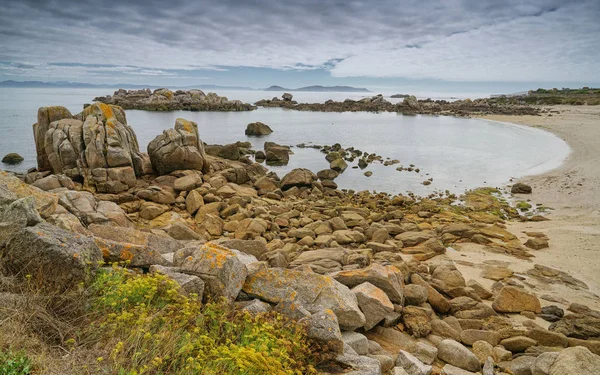Schöne Landschaft Von Galicien Küste Der Nähe Von Grove Spanien — Stockfoto