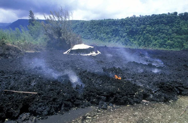 Het Landschap Rondom Vulkaan Piton Fournaise Het Eiland Reunion Indische — Stockfoto