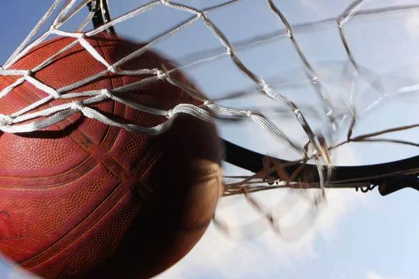 Imagen Gol Baloncesto Con Cielo Fondo — Foto de Stock