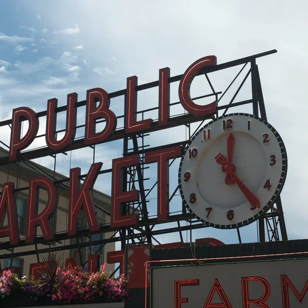 Famous Pike Place Market Seattle Washington Usa — Stock Photo, Image