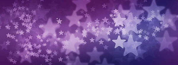 Estrelas Fundo Estrelado Roxo Para Ilustração Para Foto Capa Facebook — Fotografia de Stock